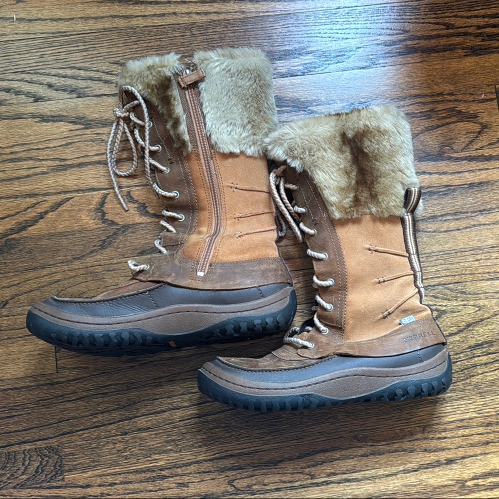 Merrell Brown Fur-Lined insulated Winter Boots